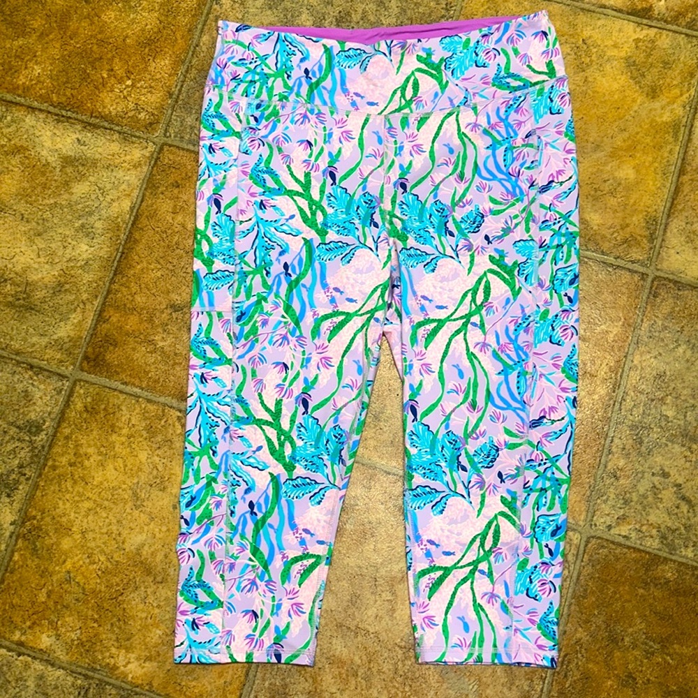 LILLY PULITZER CROPPED LEGGINGS XXL